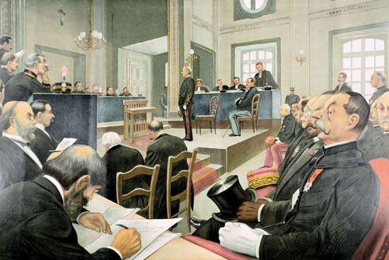 
Phiên xét xử Alfred Dreyfus (1859 – 1935). Ảnh Internet.

