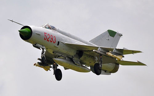 
Tiêm kích MiG-21 của Không quân Việt Nam.
