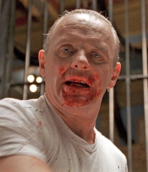 
Gã sát nhân ăn thịt người Hannibal Lecter do Anthony Hopkins thủ vai.
