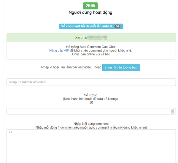 Tương tự bạn chỉ cần nhập nội dung cần bình luận, hệ thống sẽ tự động bình luận vào bài viết của bạn