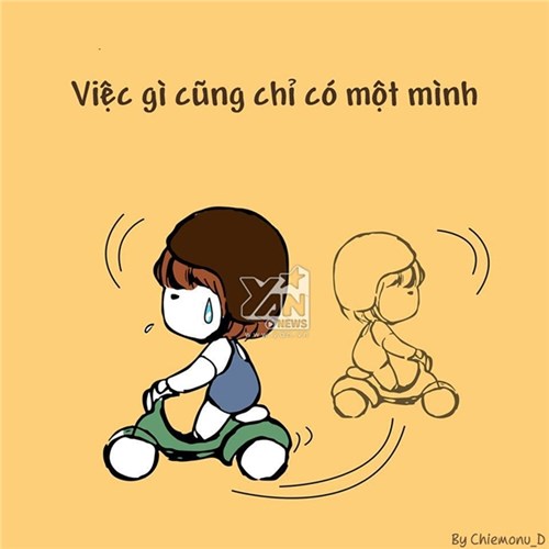 Trong mọi hoàn cảnh, cô nàng độc thân cũng phải mạnh mẽ đương đầu với khó khăn và thử thách trong cuộc sống.