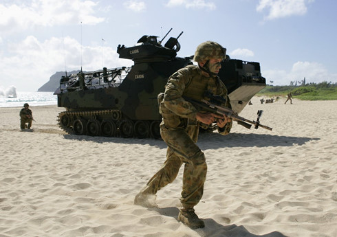 Binh sĩ Australia tham gia cuộc tập trận RIMPAC ở Hawaii. Ảnh: Reuters
