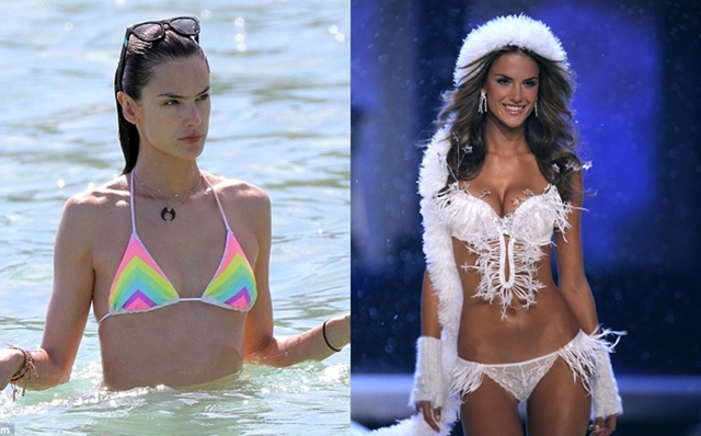 
Sự thật về vòng một của siêu mẫu người Brazil Alessandra Ambrosio là đây. Thế mới biết công nghệ độn đẩy của những chiếc áo lót quả là kỳ diệu!
