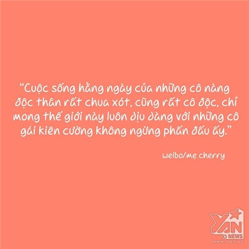 Bộ ảnh nỗi khổ của những cô nàng độc thân mang đến thông điệp ý nghĩa khuyên những cô gái trẻ dù chưa thực sự tìm được nửa kia phù hợp cũng phải mạnh mẽ, kiên cường để vượt qua mọi khó khăn, thử thách trong cuộc sống.