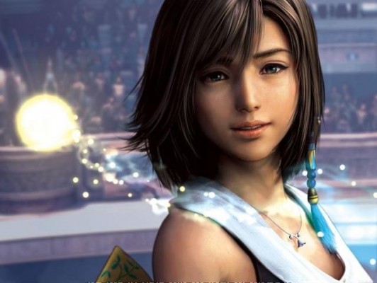 Yuna xinh đẹp trong Final Fantasy 10 - game điện tử được cá ca sỹ lồng nhạc làm album nhiều nhất. Và những bức hình FF 10 cũng được chọn làm hình nền máy tính nhiều nhất.