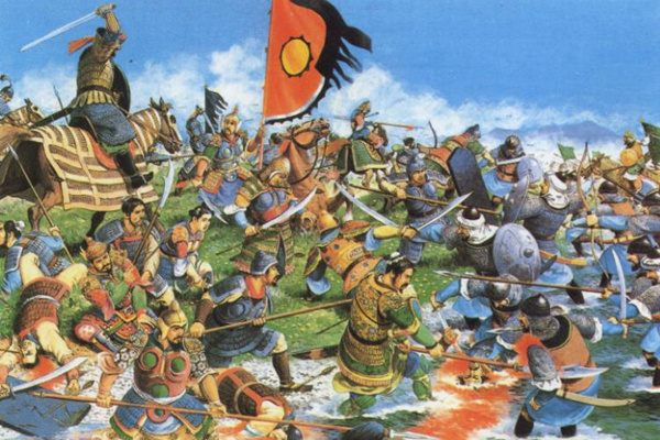 Trận đánh Talas được mô tả trong sách lịch sử Trung Quốc. Ảnh: ikexue.org