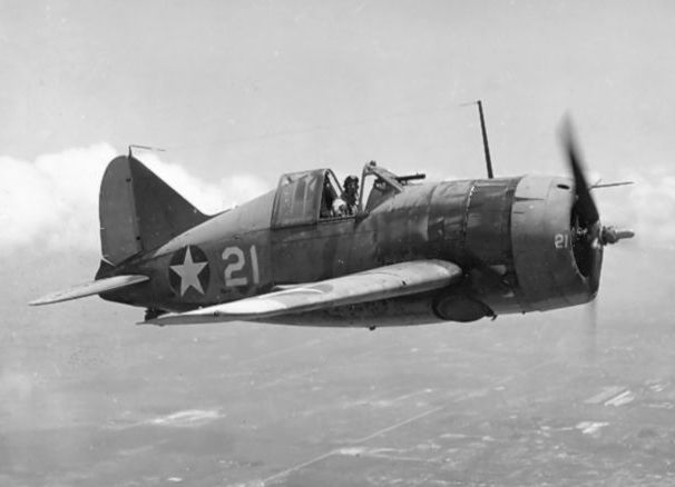 
Đây là chiếc máy bay chiến đấu cánh đơn có móc hãm đầu tiên của Hải quân Mỹ, nó được sản xuất trong giai đoạn 1938 - 1941.

Brewster Buffalo nổi tiếng vì hiệu suất thao diễn kém, có thể là do trọng lượng khá nhẹ của máy bay. Chỉ có 4 quốc gia ngoài Mỹ sử dụng nó, trong đó Phần Lan khai thác hiệu quả nhất.
