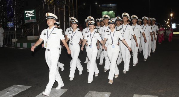 
Hải quân Trung Quốc tham gia IFR 2016..
