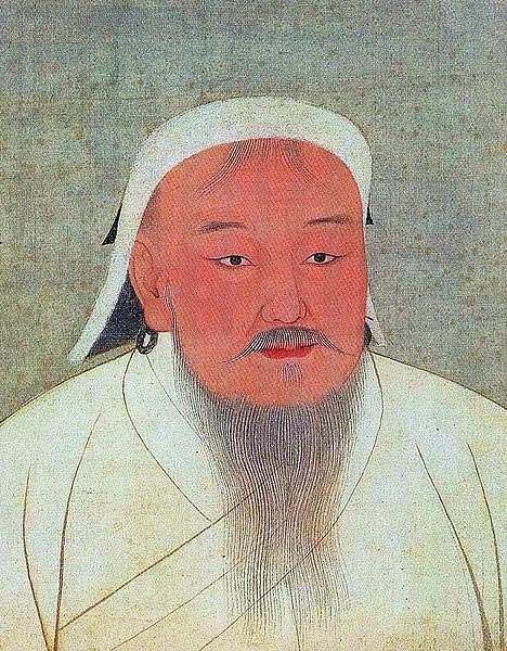 
Tranh chân dung vua Genghis Khan.
