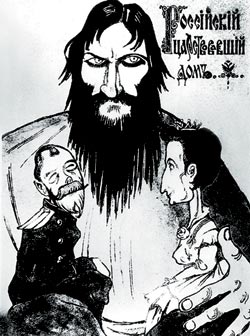 
Bức biếm họa về sự thao túng của Rasputin
