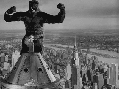
Một hình ảnh trong phim King Kong (1933).

