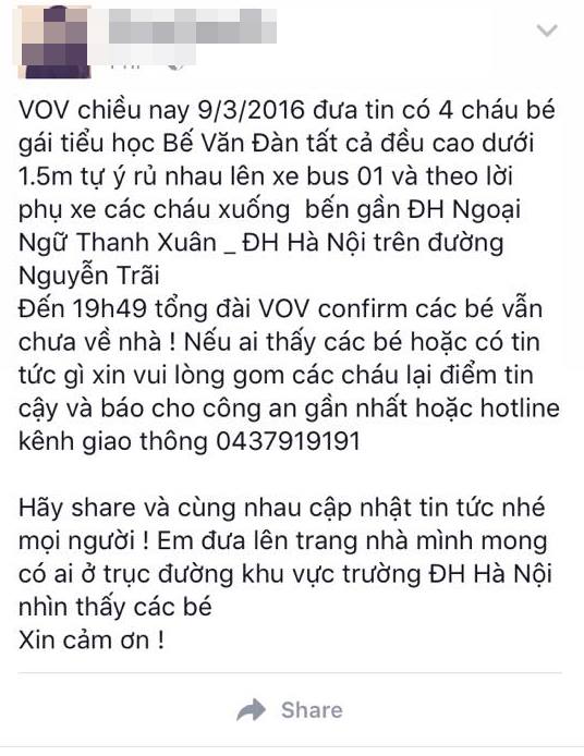 
Dòng tâm trạng được đăng tải trên facebook của một bạn nữ đã nhận được rất nhiều sự quan tâm, lo lắng của mọi người.
