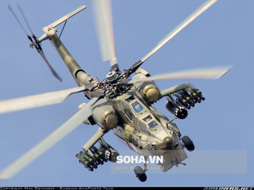 
Trực thăng tấn công Mi-28N của Nga. Ảnh: Airliners
