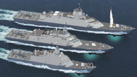 
M&ocirc; hình thi&ecirc;́t k&ecirc;́ tàu lớp LCS tự do của hãng Lockheed Martin dự ki&ecirc;́n sẽ đóng cho Arabia Saudi.

