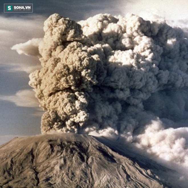 
Hình ảnh về vụ phun trào của núi lửa St. Helens năm 1980 ở Mỹ.
