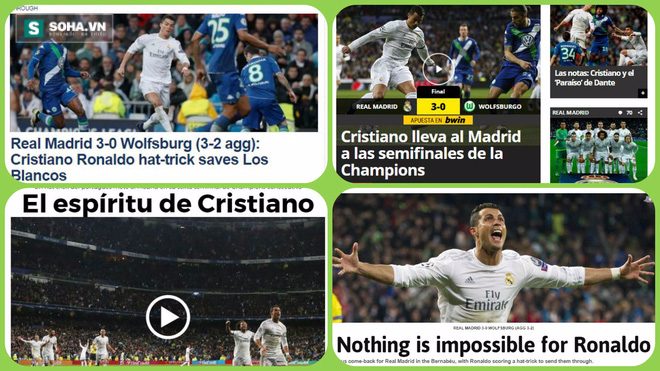 
Ronaldo trên các trang báo TBN.
