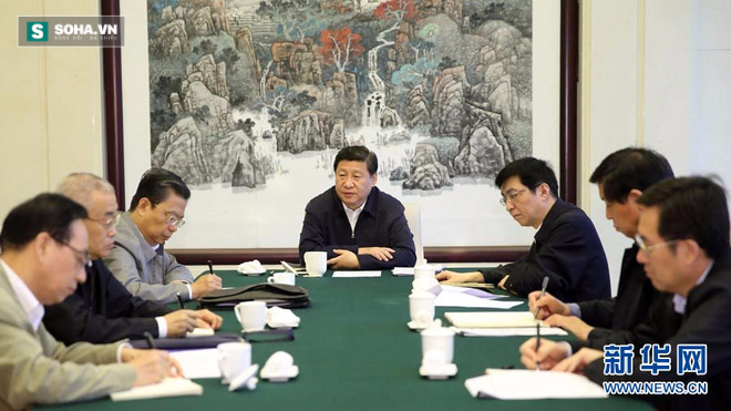 
Ông Tập Cận Bình trong buổi nói chuyện với các cán bộ đảng viên tại tỉnh Hà Bắc, Trung Quốc. (Ảnh: Xinhhua)
