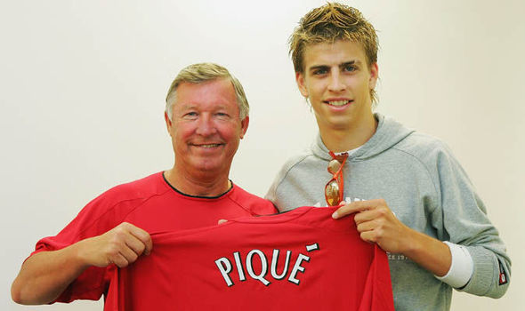 
Pique đến Man United khi chỉ mới 17 tuổi.
