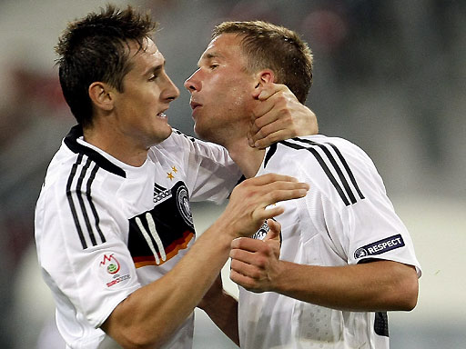 Klose và Podolski và cặp bài trùng gốc Ba Lan của ĐT Đức.