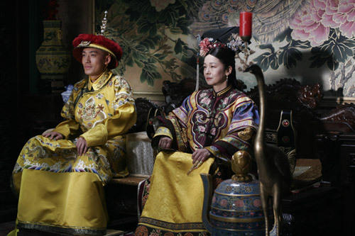 
Hình ảnh Từ Hy và Quang Tự trên phim truyền hình Trung Quốc.
