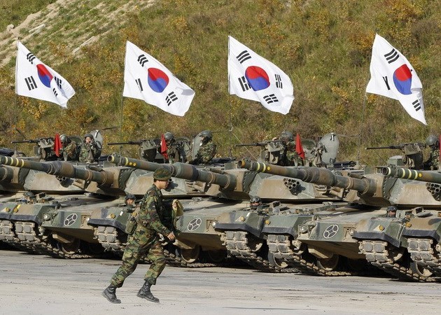 
Lực lượng quân đội Hàn Quốc. Nguồn: AP.
