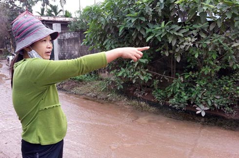 Chị Từ nói đứng trên nhà cao tầng của mình nên nhìn khá rõ sự việc. Ảnh: Thái Thịnh.