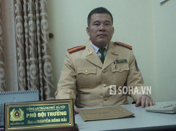 Thiếu tá Nguyễn Hồng Hải, Phó Đội trưởng Đội Tuyên truyền, Phòng CS đường sắt, Công an Hà Nội