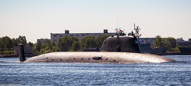 Tàu ngầm hạt nhân đa nhiệm Severodvinsk lớp Yasen của Hải quân Nga.