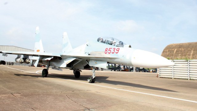 Máy bay Su-30MK2 của Không quân Nhân dân Việt Nam.