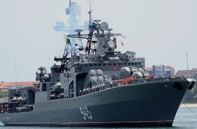 Chiến hạm Nguyên soái Shaposhnikov thuộc dự án 1155 Fregat (NATO định danh Udaloy I) được xem là một trong những tàu săn ngầm nguy hiểm bậc nhất thế giới