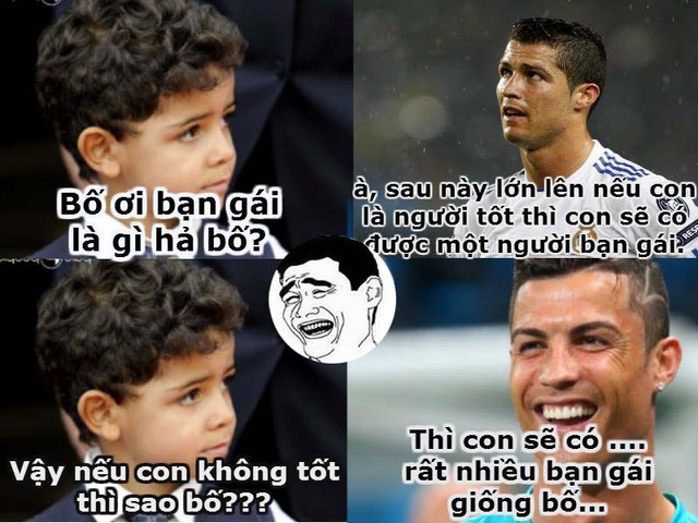 Ronaldo dạy con như thế đó