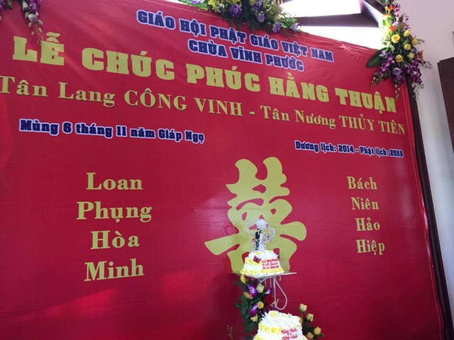 Hình ảnh đầu tiên ở chùa Vĩnh Phước – nơi Thủy Tiên & Công Vinh chuẩn bị làm lễ chúc phúc Hằng thuận.