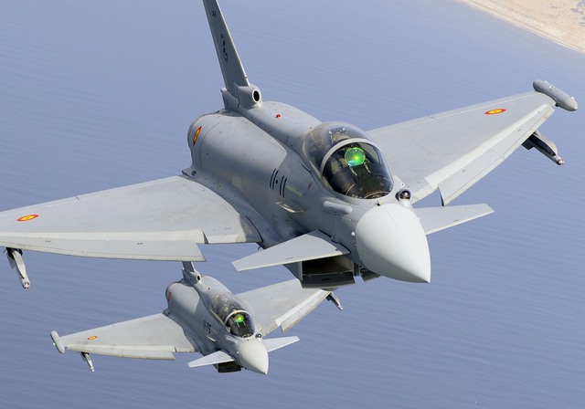 Máy bay chiến đấu Eurofighter Typhoon của Không quân Tây Ban Nha.