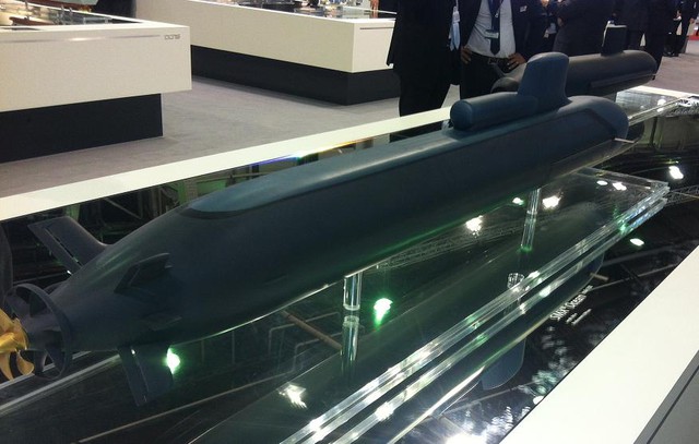 Mô hình tàu ngầm phi hạt nhân cỡ lớp SMX Ocean.