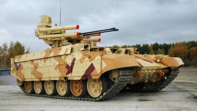Xe chiến đấu BMPT mang tên “Terminator 2” sẽ lần đầu tiên được UVZ Nga ra mắt ở nước ngoài tại cuộc triển lãm vũ khí DEFEKSPO Ấn Độ-2014.
