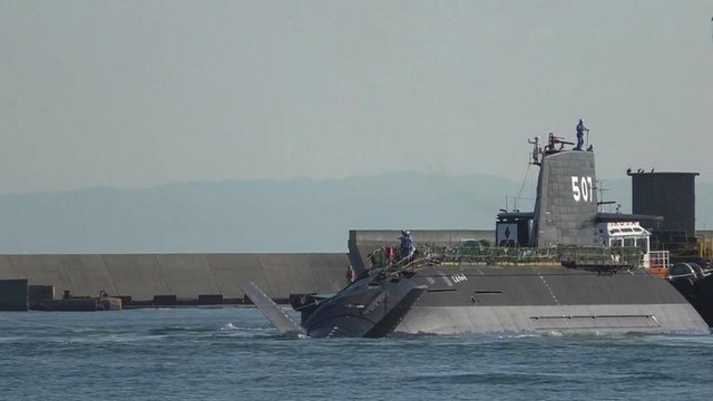 Tàu ngầm Soryu thứ 7 của Nhật Bản được hạ thủy vào tháng 10/2014.