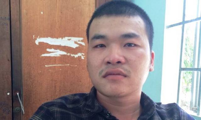 Nguyễn Hoài Nam tại cơ quan điều tra - Ảnh: Hoài Thương