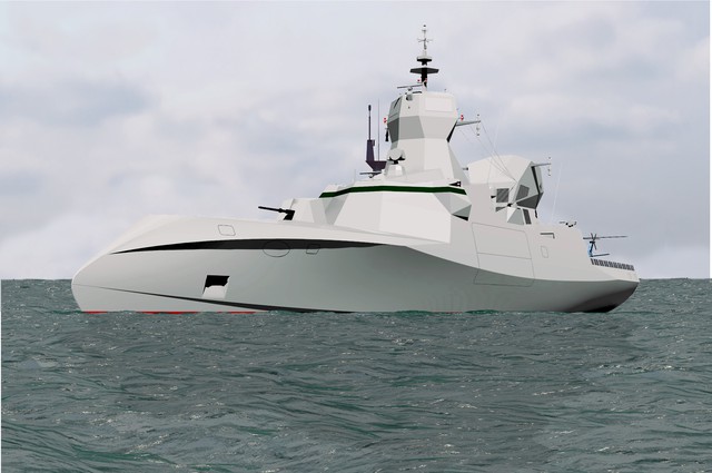 Đây là sản phẩm của nhà thiết kế Thierry Verhaaren, người đã thiết kế tàu tên lửa tàng hình lớp Baynunah cho Hải quân UAE.