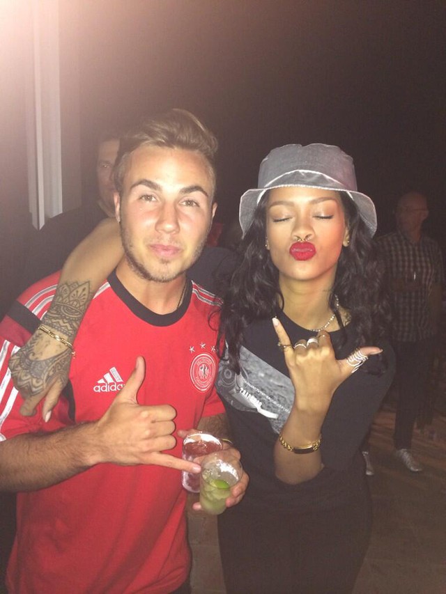  Germany spent the night partying with Rihanna after winning the World Cup [Pictures]