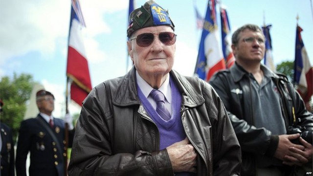 Cựu chiến binh Mỹ Isaac Curtis Phillips tham dự lễ kỷ niệm D-Day. (Nguồn: AFP)