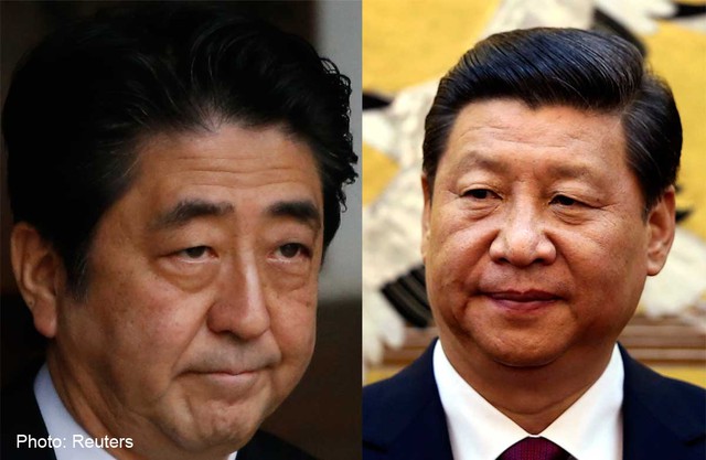 Cuộc đối thoại Shinzo Abe - Tập Cận Bình sẽ là một trong các điểm nóng tại APEC sắp tới Ảnh: Reuters