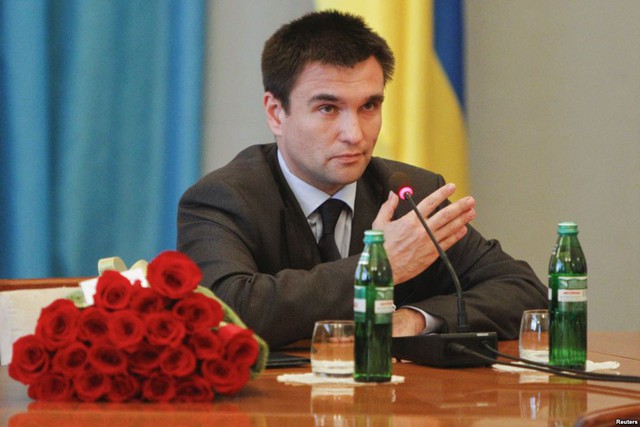 Ngoại trưởng Ukraine Pavlo Klimkin tuyên bố Ukraine sẽ lấy lại vùng lãnh thổ bị chiếm đóng tại miền đông.