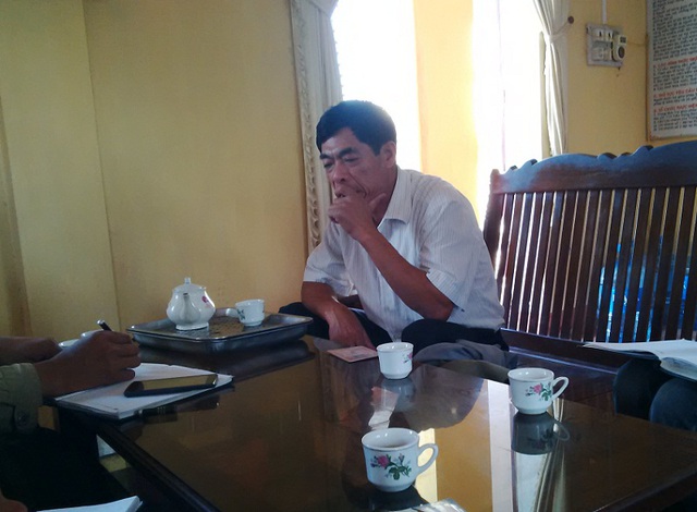 Ông Nguyễn Văn Vang, trưởng công an xã Hồng Phong nói về sự việc