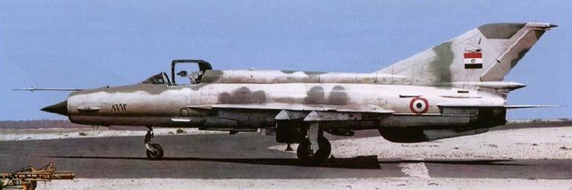 Một chiếc MiG-21 thuộc biên chế không quân Ai Cập
