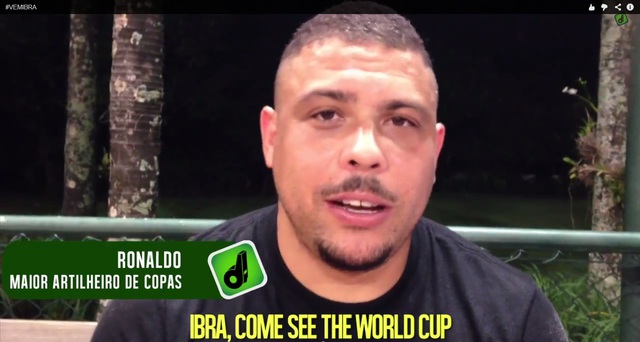 Ronaldo:Ibra, đến World Cup nào!.