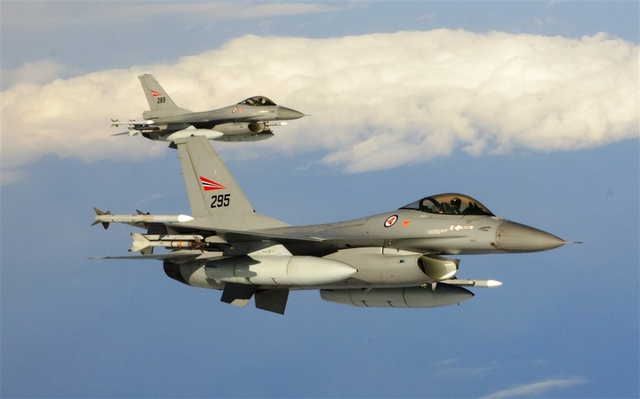 Các chiến đấu cơ F-16 của Không quân Na Uy