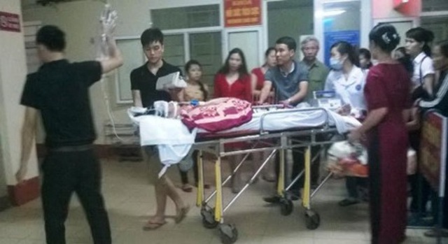 Thai phụ Ngà được chuyển vào bệnh viện Việt Đức