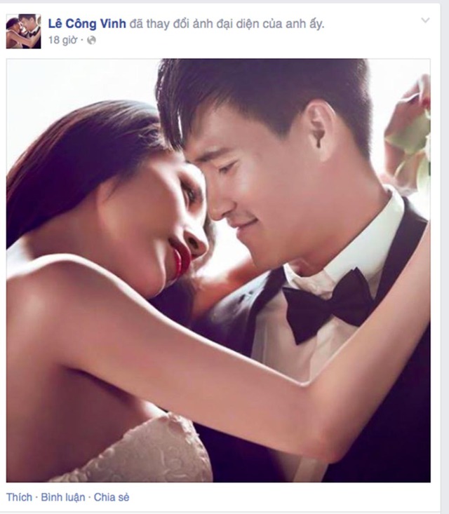 Trước ngày cưới, Thuỷ Tiên và Công Vinh đều chia sẻ ảnh cưới chính thức lên mạng xã hội.