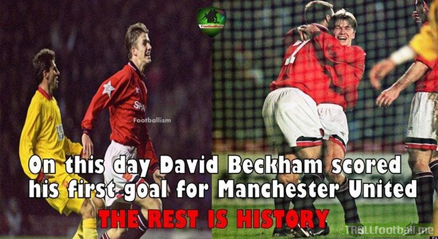 Bạn còn nhớ bàn đầu tiên của Becks cho Man United