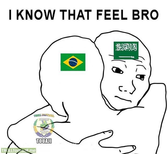 Thậm chí Brazil cũng chỉ hơn Saudi Arabia chút xíu